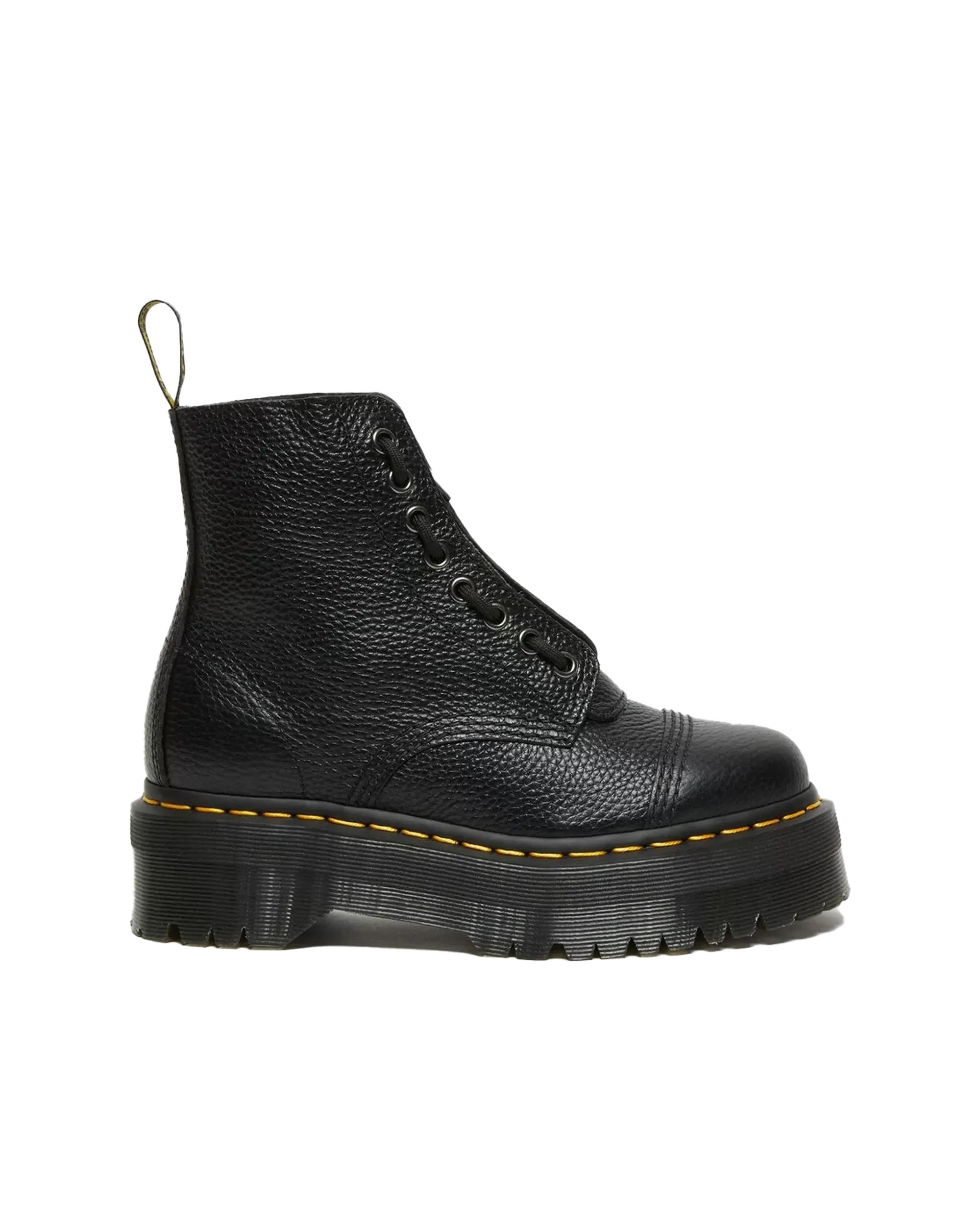 Dr Martens Chaussures Sinclair en Cuir Nappa Brossé Bottes à Plateforme en Noir Nappa Brossé