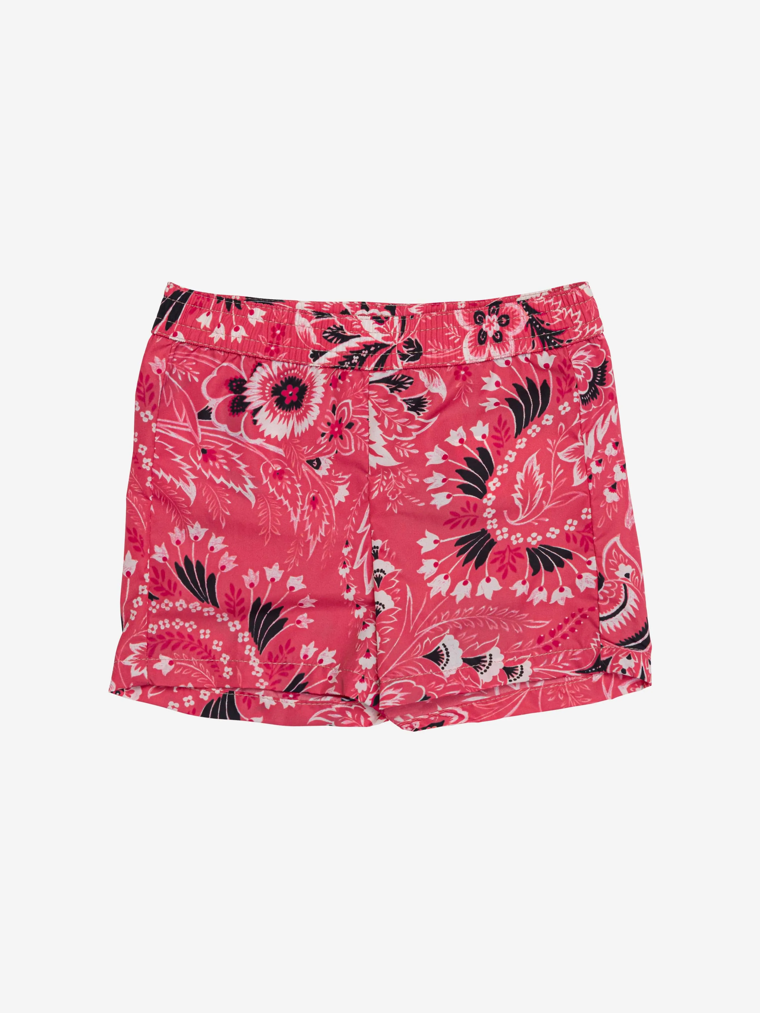 Etro Boys Short de Bain à Motifs Fleuris Paisley en Rose