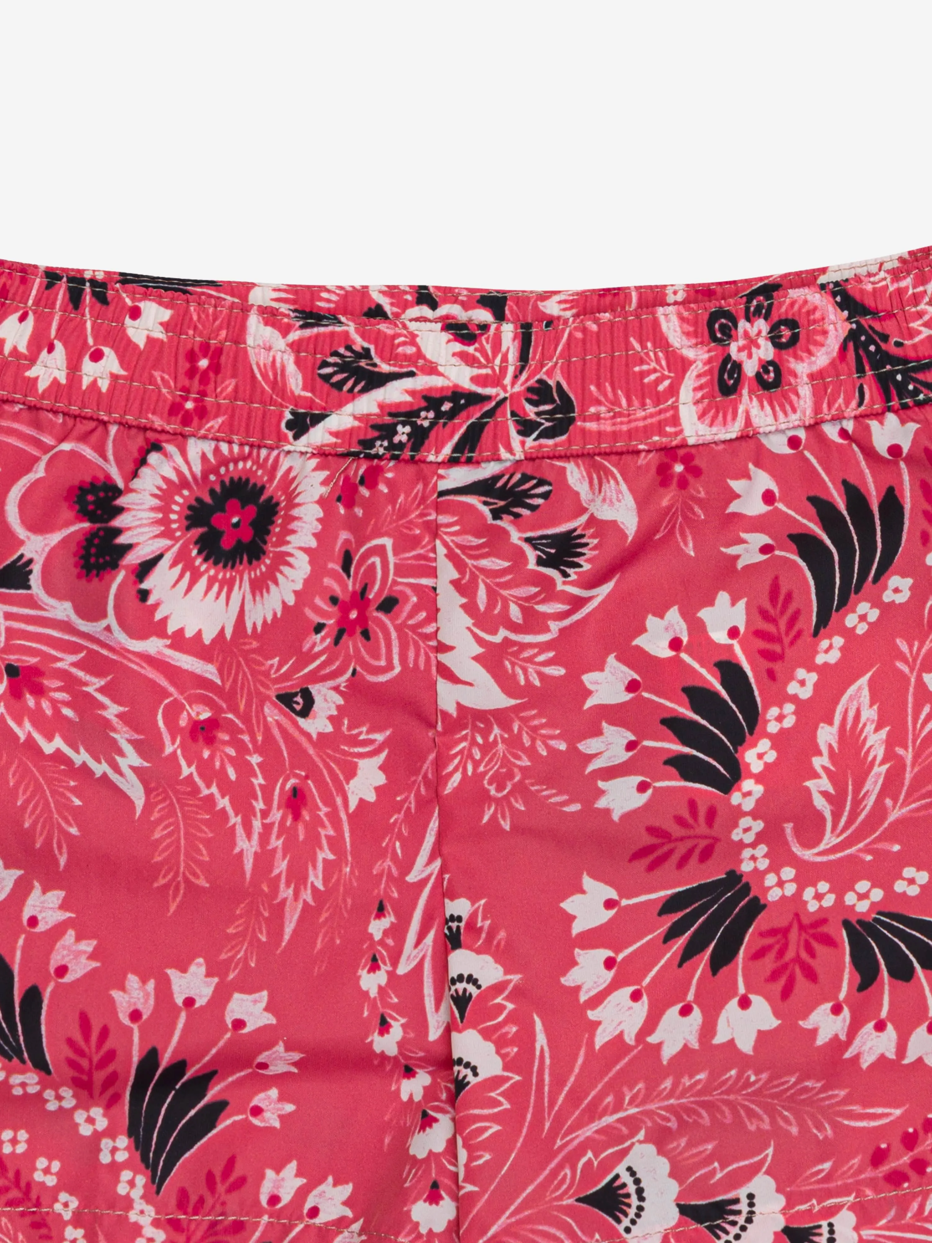 Etro Boys Short de Bain à Motifs Fleuris Paisley en Rose