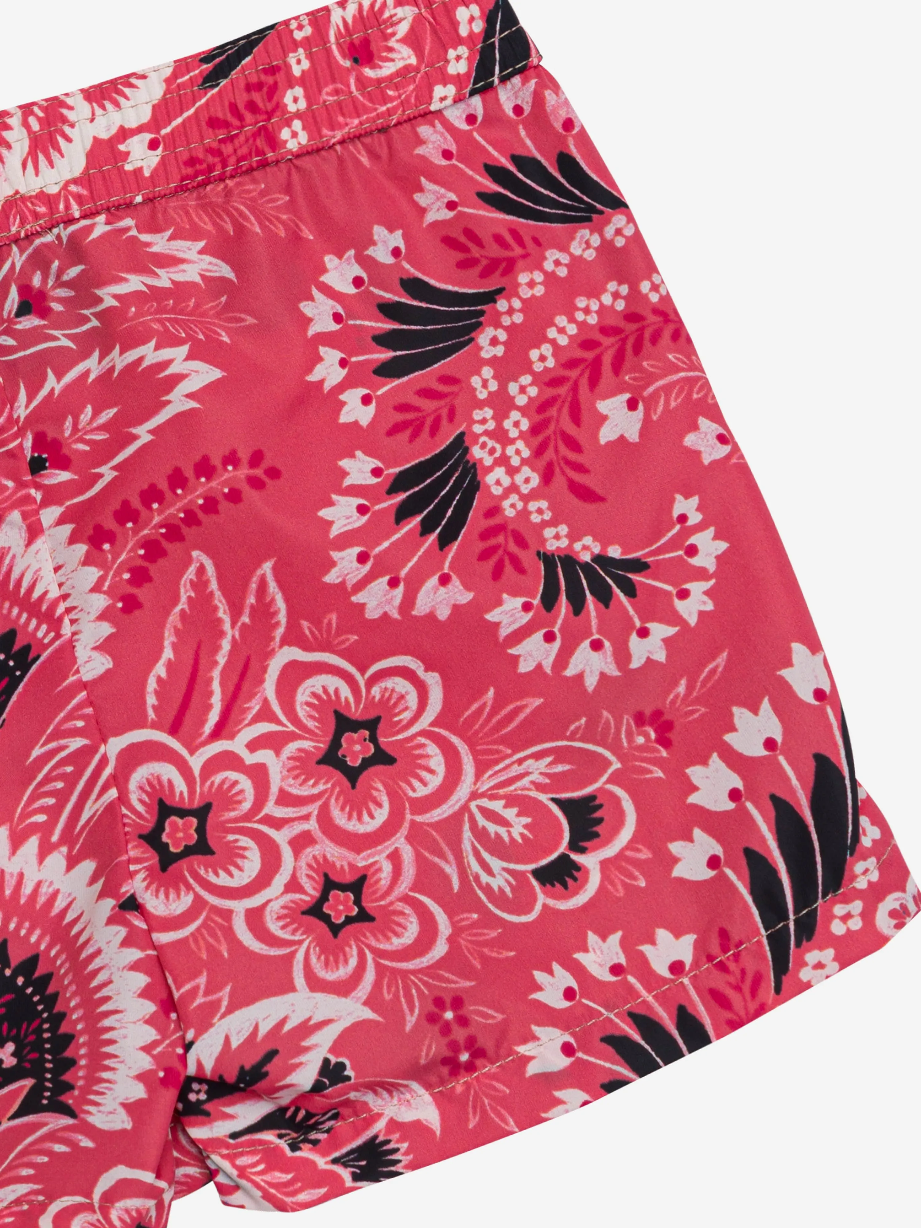 Etro Boys Short de Bain à Motifs Fleuris Paisley en Rose