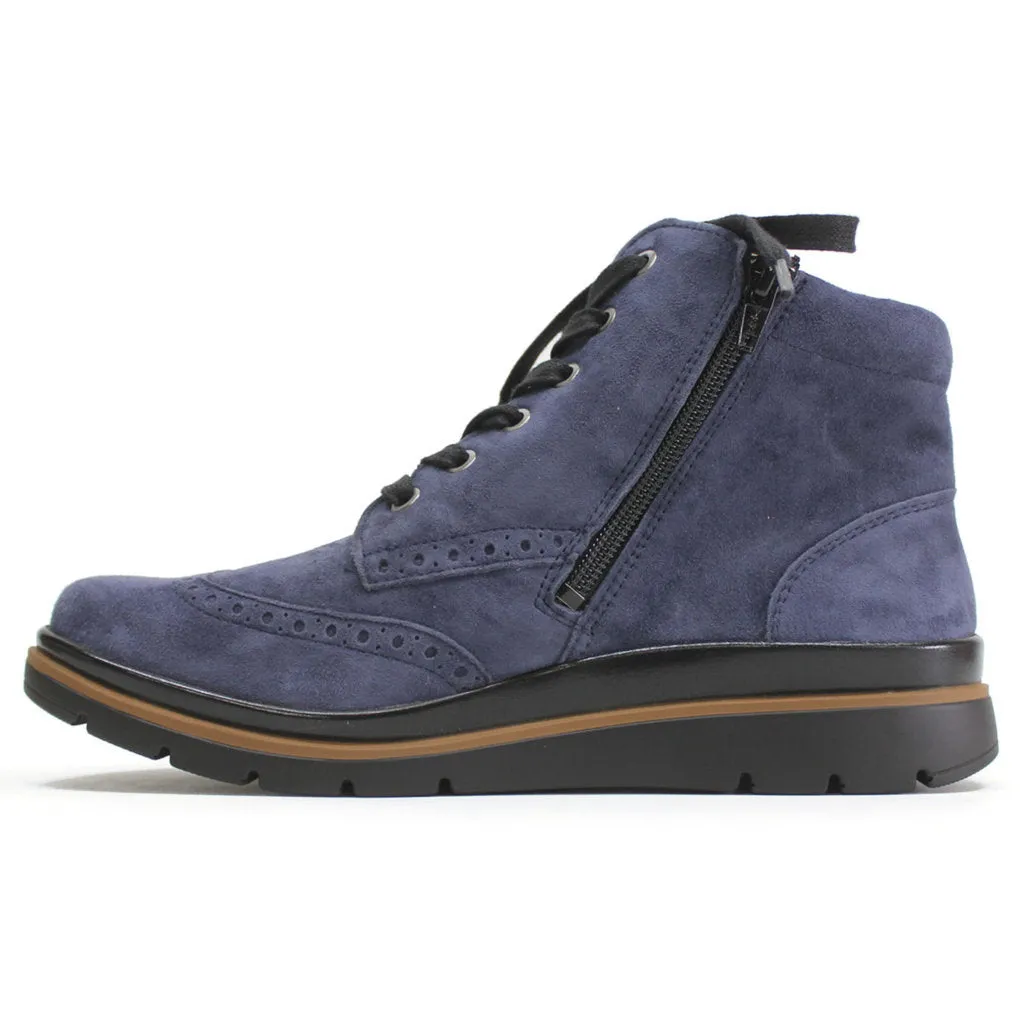 Bottes brogues cheville en daim pour femmes Fidelio Gallery