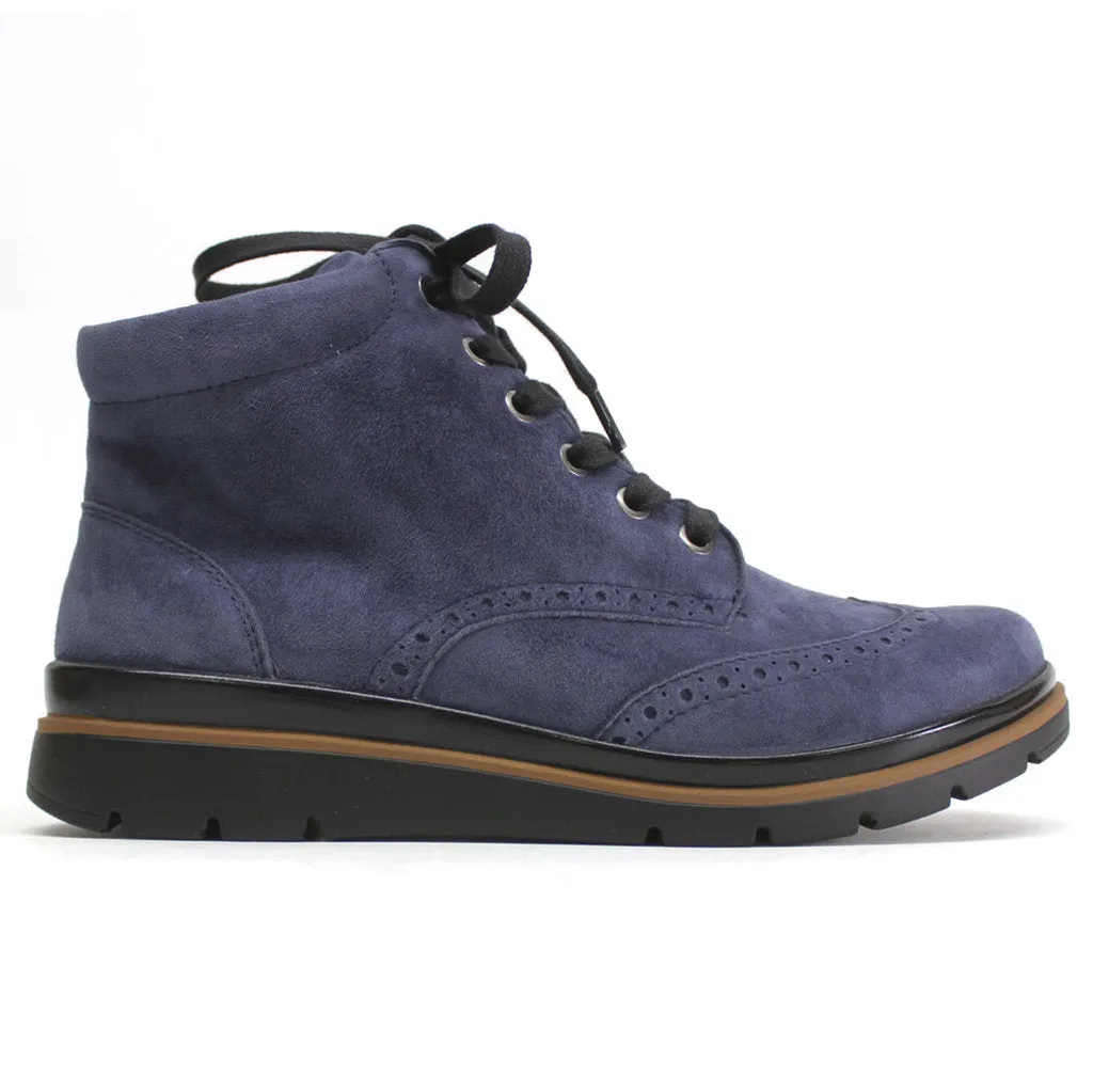 Bottes brogues cheville en daim pour femmes Fidelio Gallery