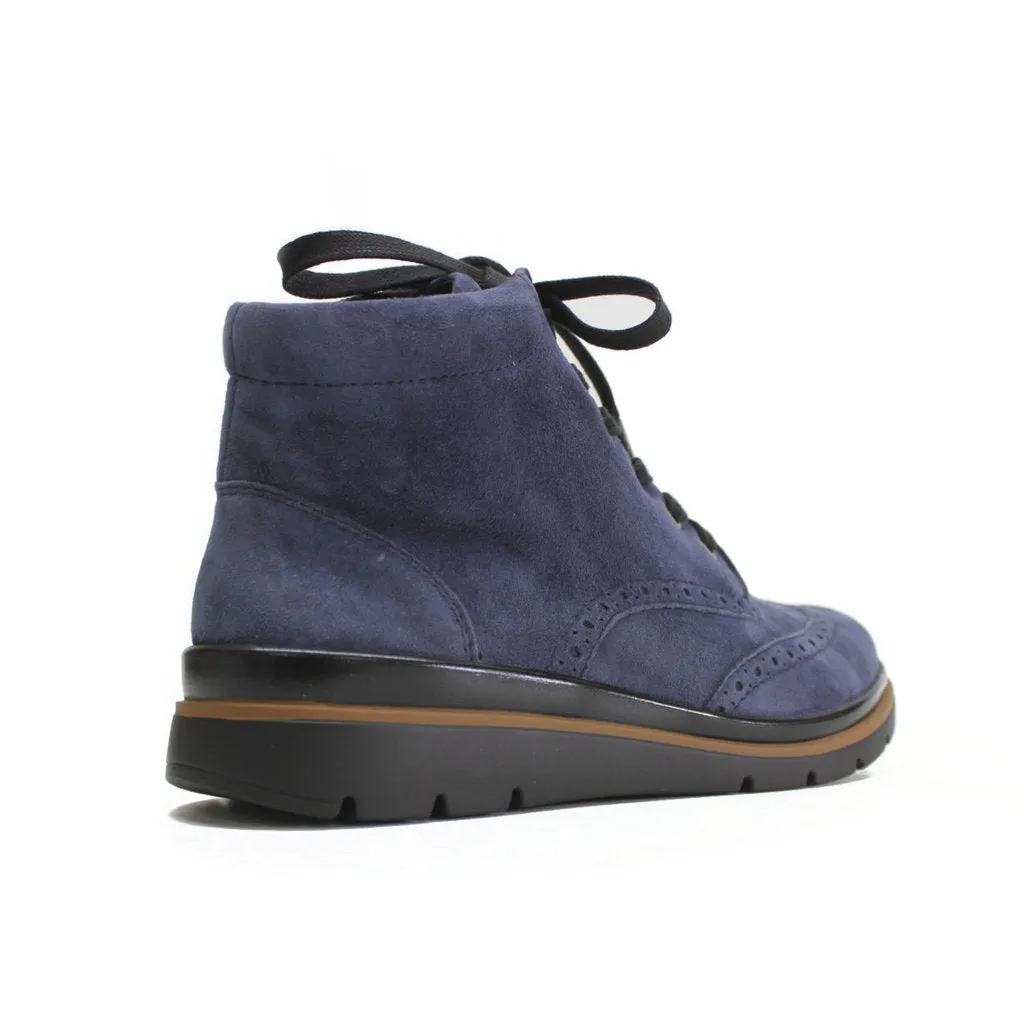 Bottes brogues cheville en daim pour femmes Fidelio Gallery