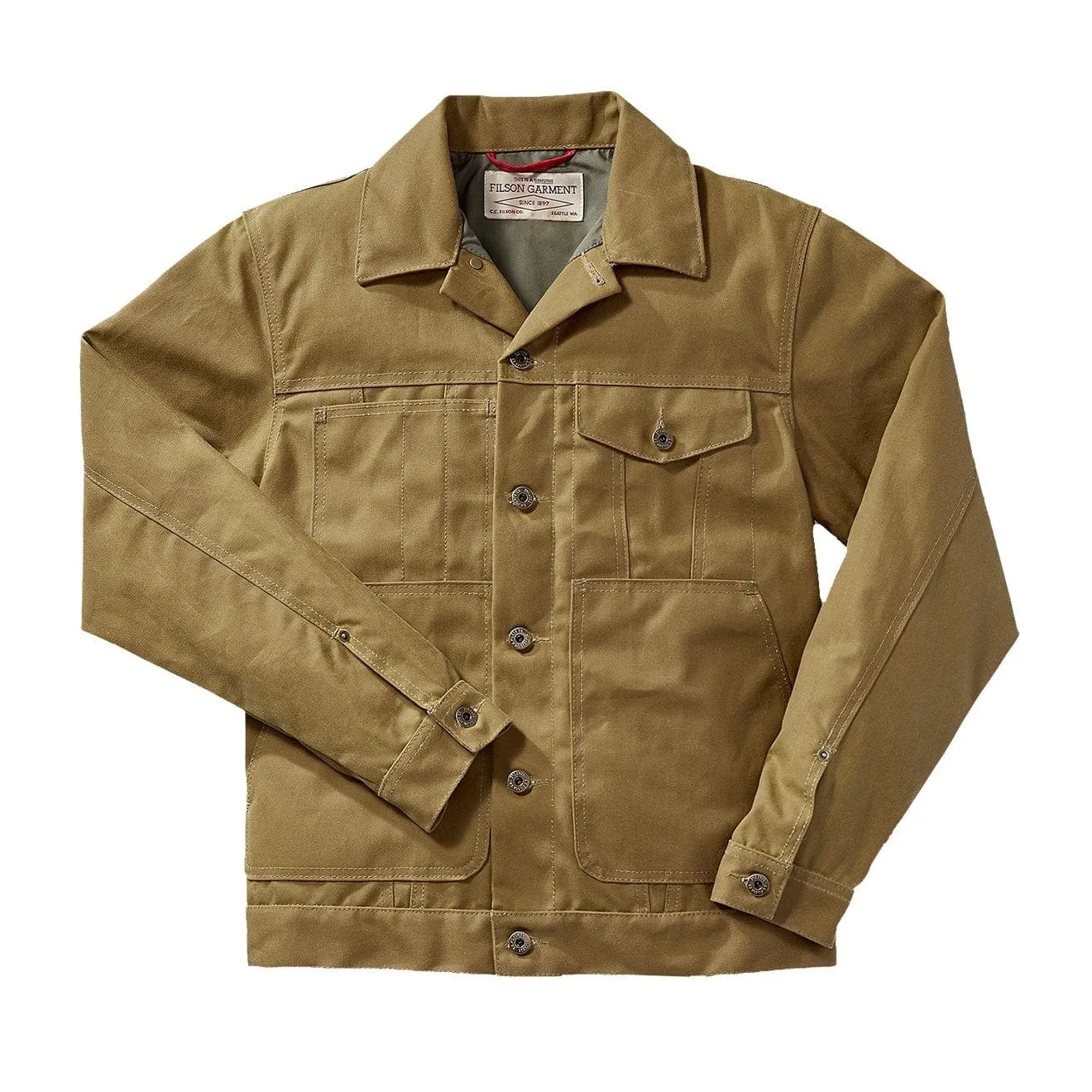 Veste courte doublée Filson Cruiser en brun foncé
