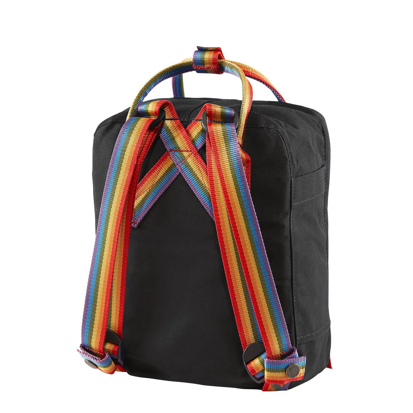 Fjallraven Kanken Mini Arc-en-ciel Noir Motif Arc-en-ciel Sacs Fjällräven Kånken