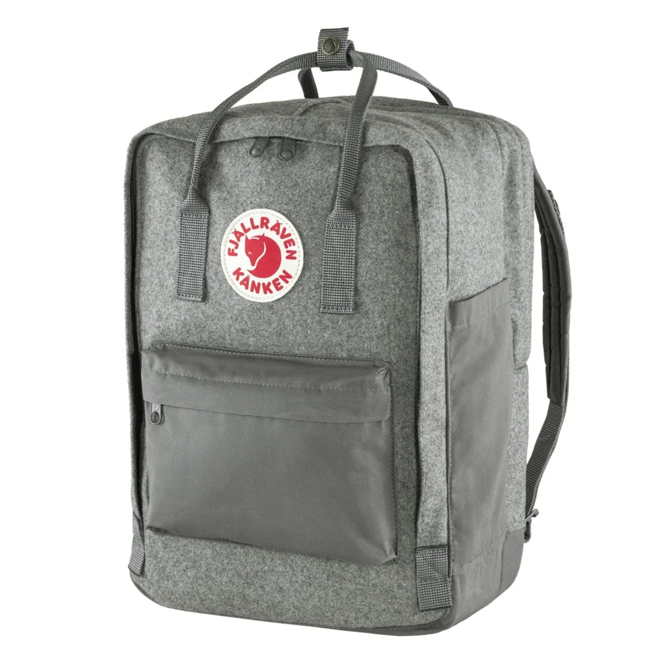 Fjallraven Kanken Re-Wool Ordinateur Portable 15 Sacs Granite Gris Fjallraven Kanken Sacs