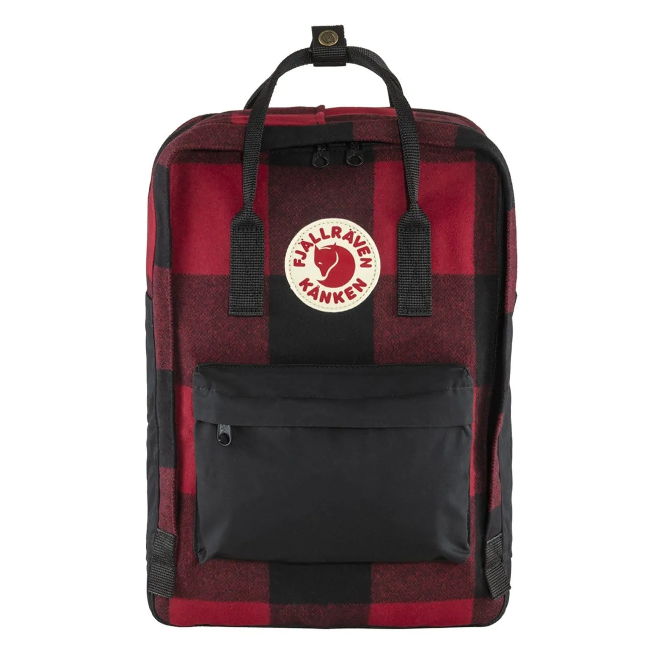 Fjallraven Kanken Re-Wool Laptop 15 Rouge / Noir Sacs Fjallraven Kanken