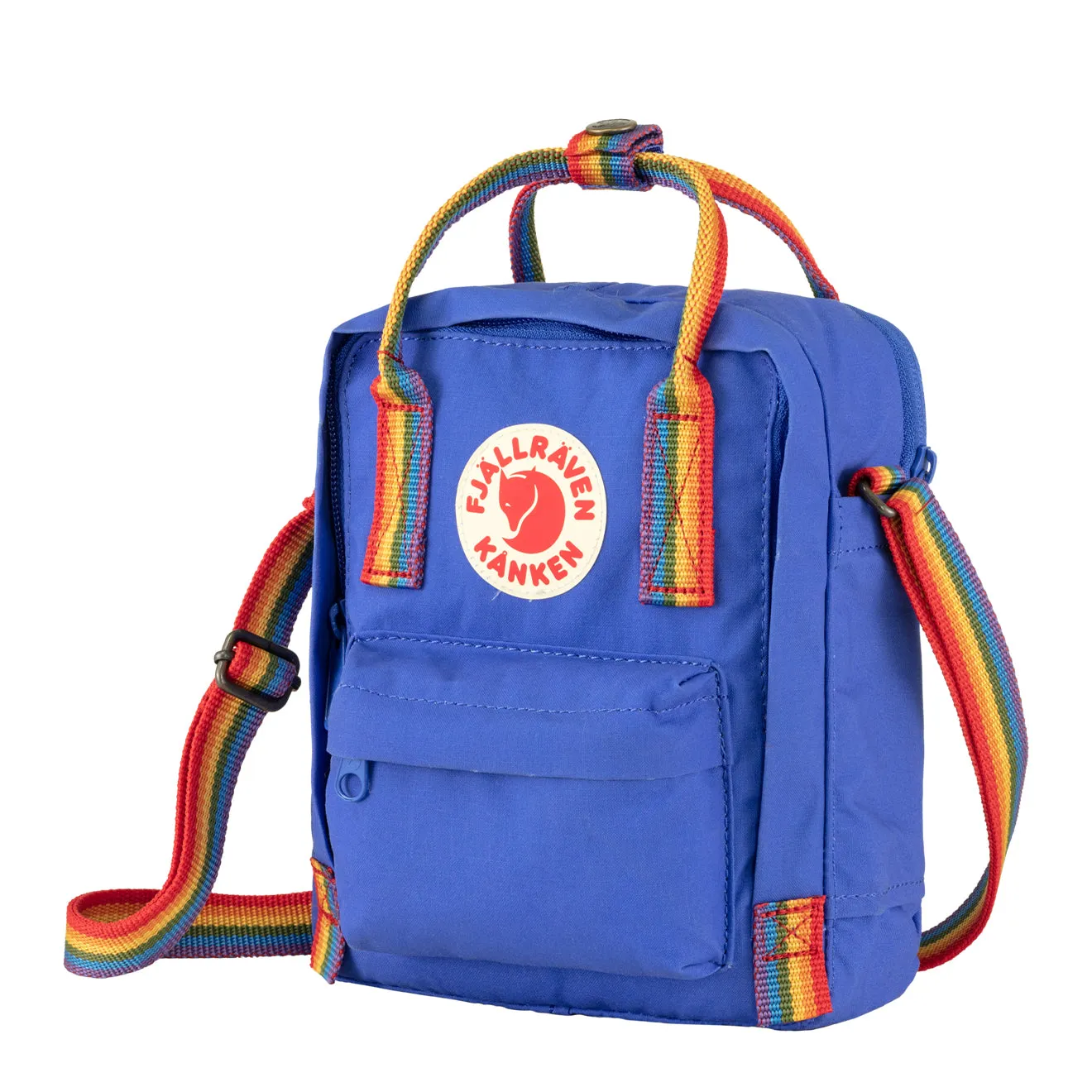 Fjallraven Kanken Bandoulière Bleu Cobalt / Arc-en-ciel Sacs Fjallraven Kanken