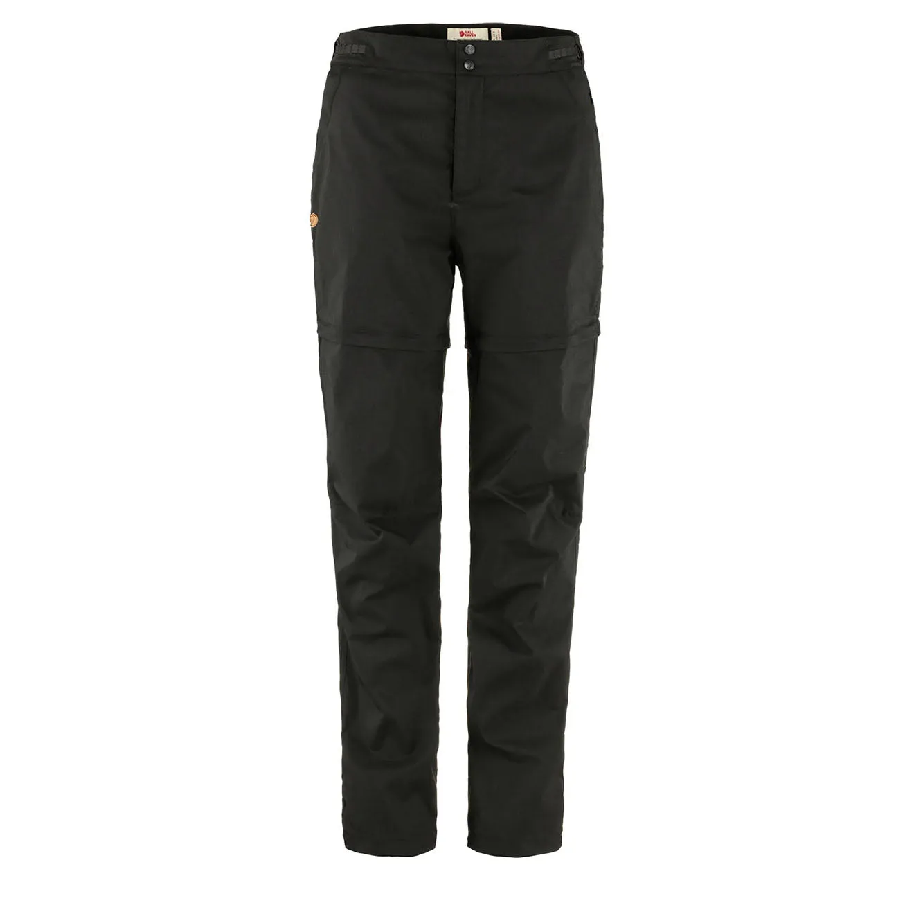 Fjallraven Pantalon de Randonnée Zip-Off pour Femme Taille Régulière Noir