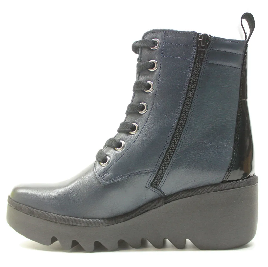 Fly London Biaz329Fly Bottines Femme à Talon Compensé en Cuir