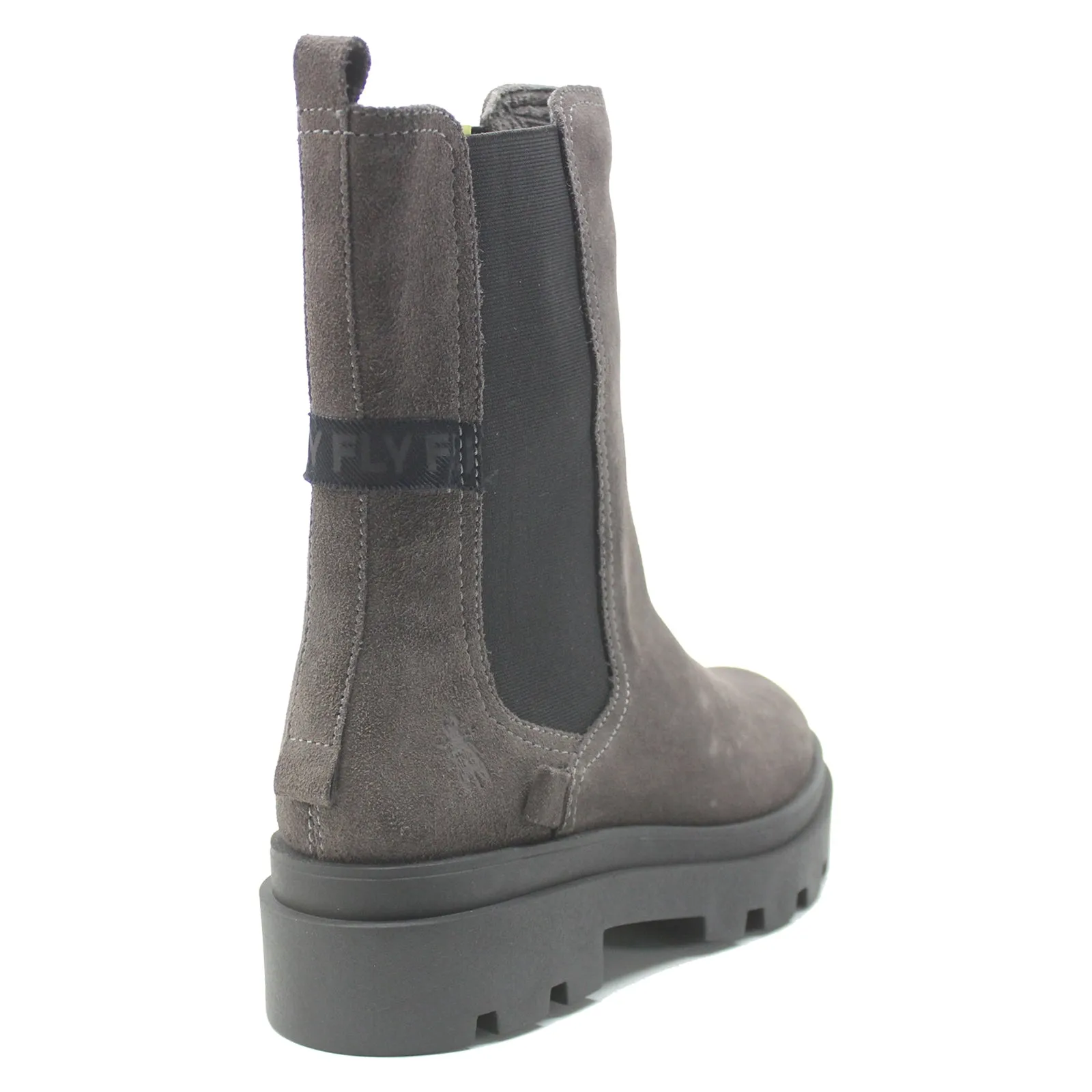 Fly London Judy819 Bottes Chelsea en Suède pour Femmes
