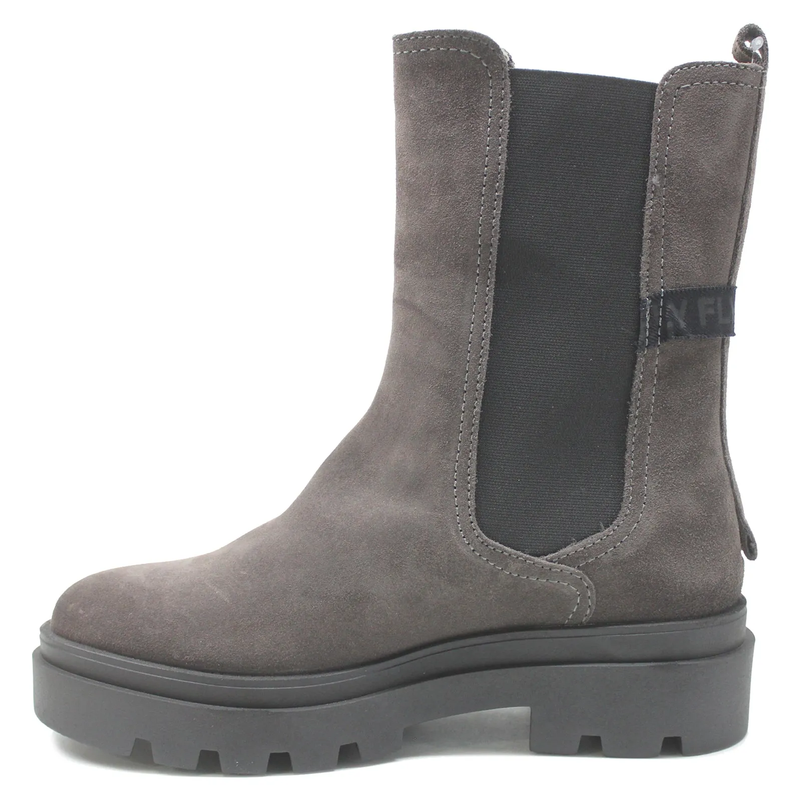 Fly London Judy819 Bottes Chelsea en Suède pour Femmes