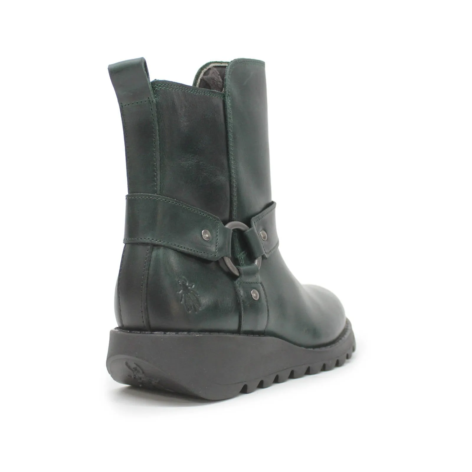 Bottes cheville femme en cuir rugueux Fly London SOCH136FLY