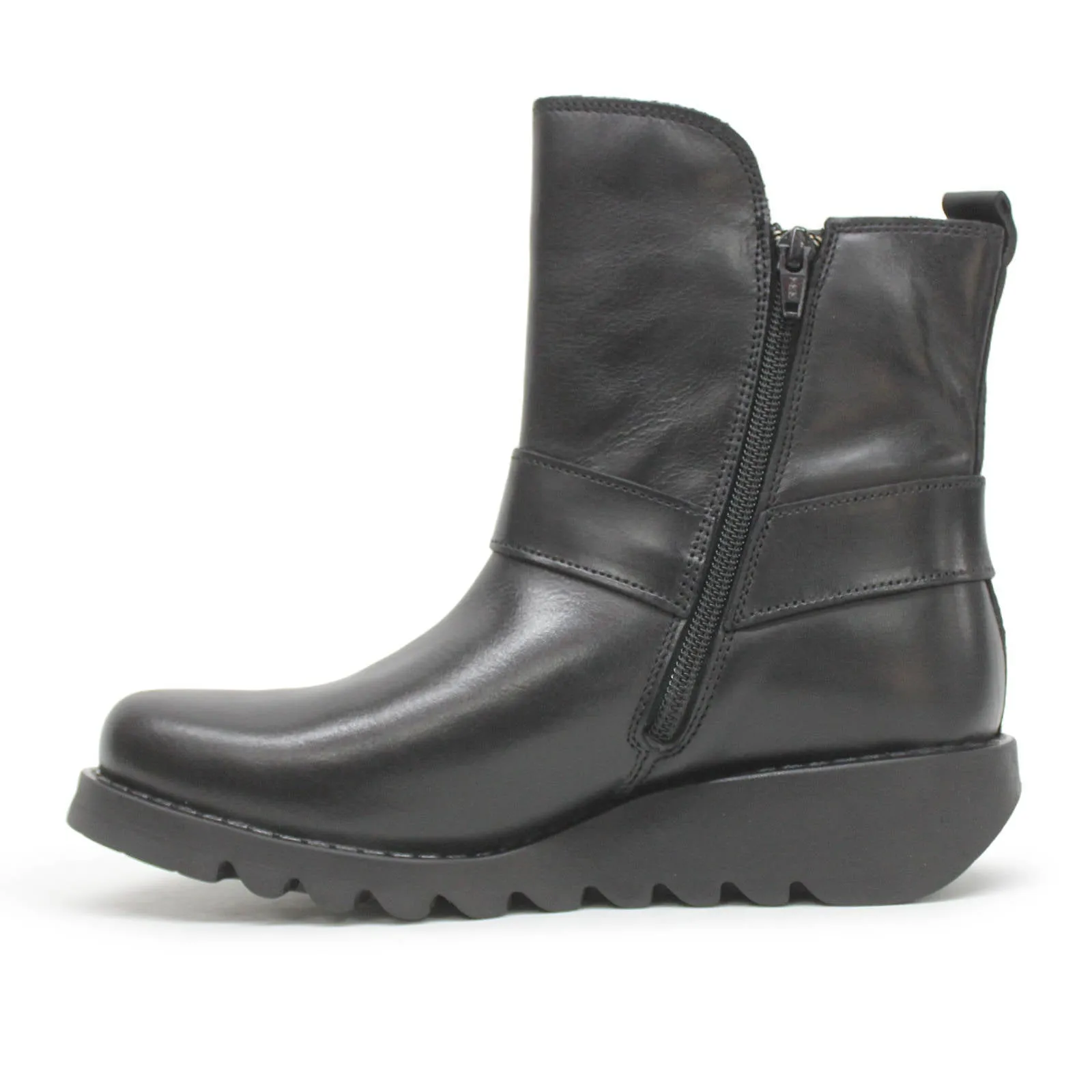 Bottes cheville femme en cuir rugueux Fly London SOCH136FLY