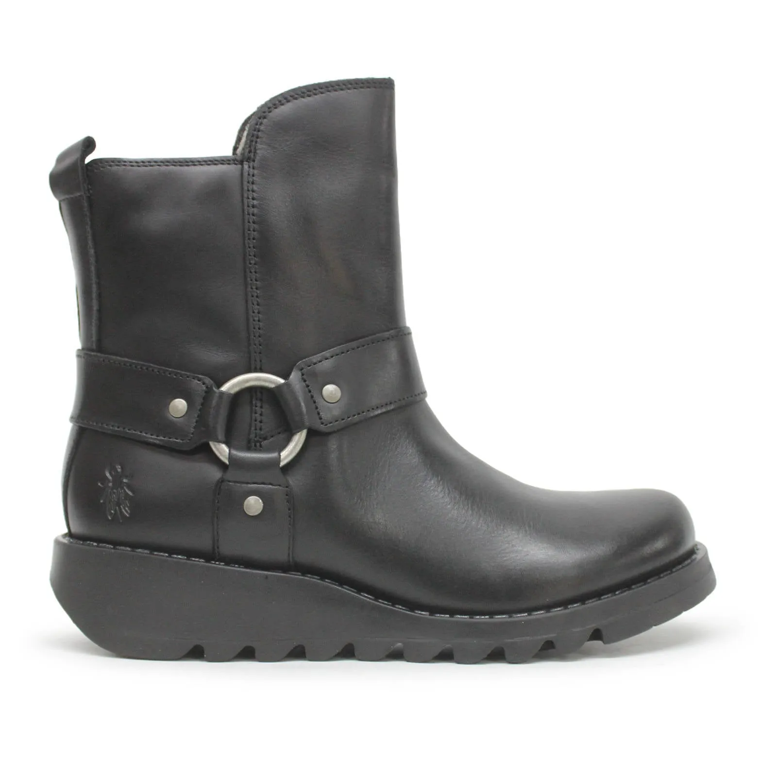 Bottes cheville femme en cuir rugueux Fly London SOCH136FLY