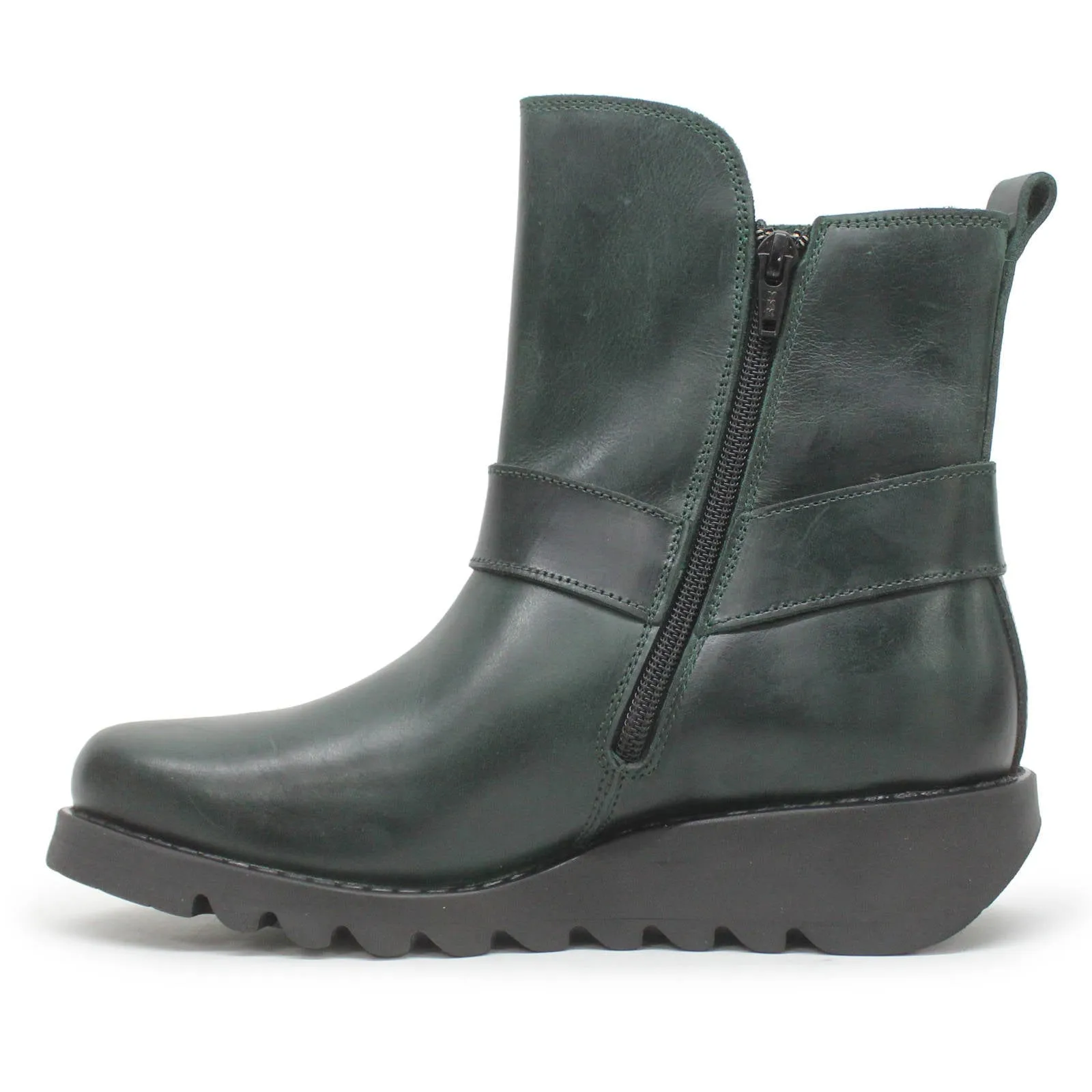 Bottes cheville femme en cuir rugueux Fly London SOCH136FLY