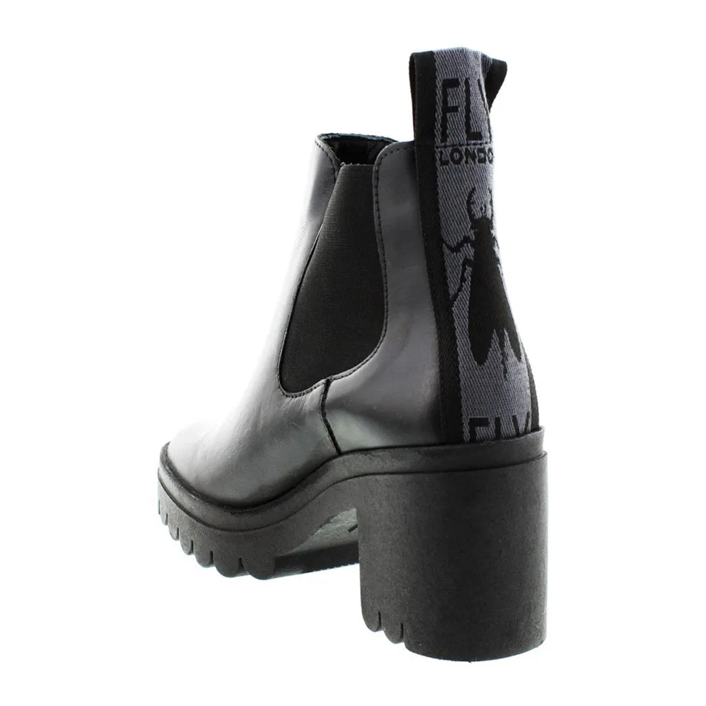 Fly London Tope520Fly Bottines Chelsea à talon bloc en cuir pour femme