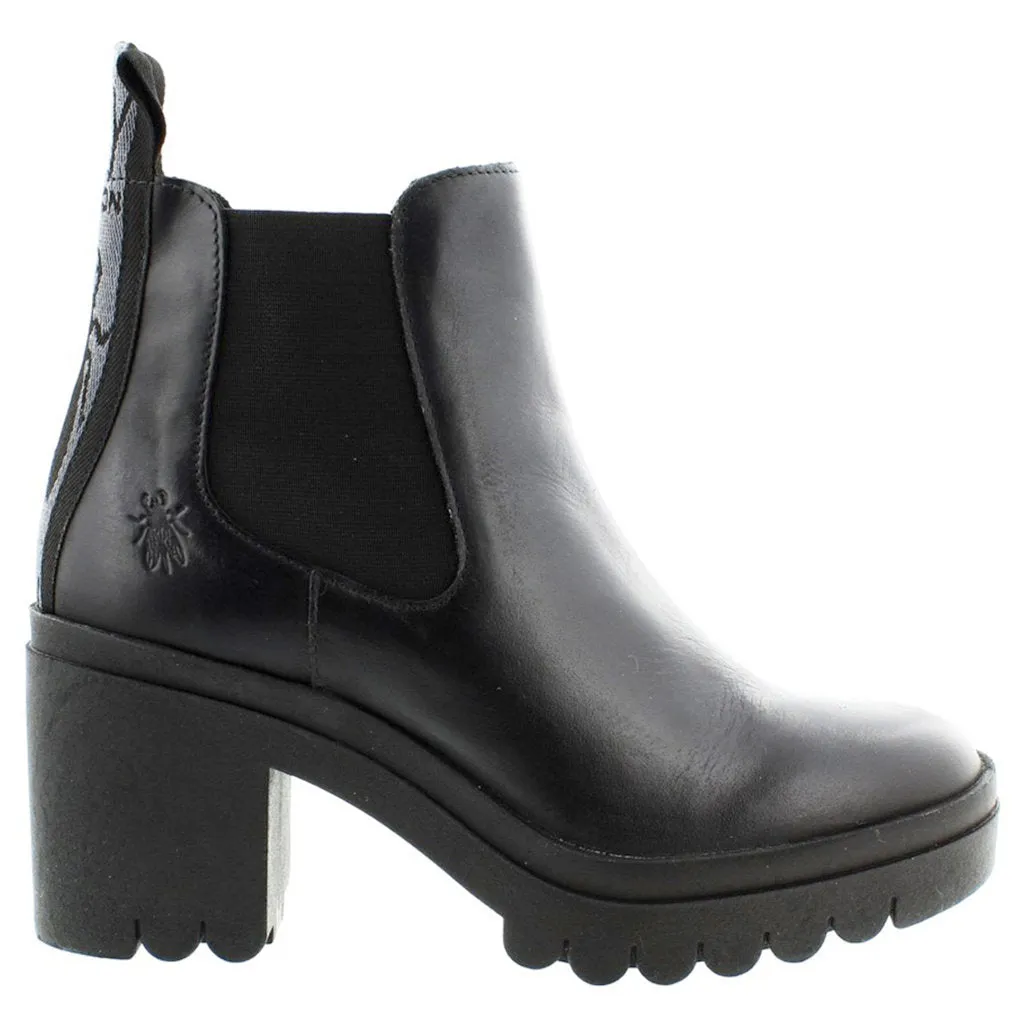 Fly London Tope520Fly Bottines Chelsea à talon bloc en cuir pour femme