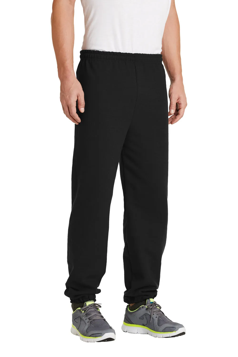 Pantalon de survêtement pour hommes Gildan en mélange lourd - Noir