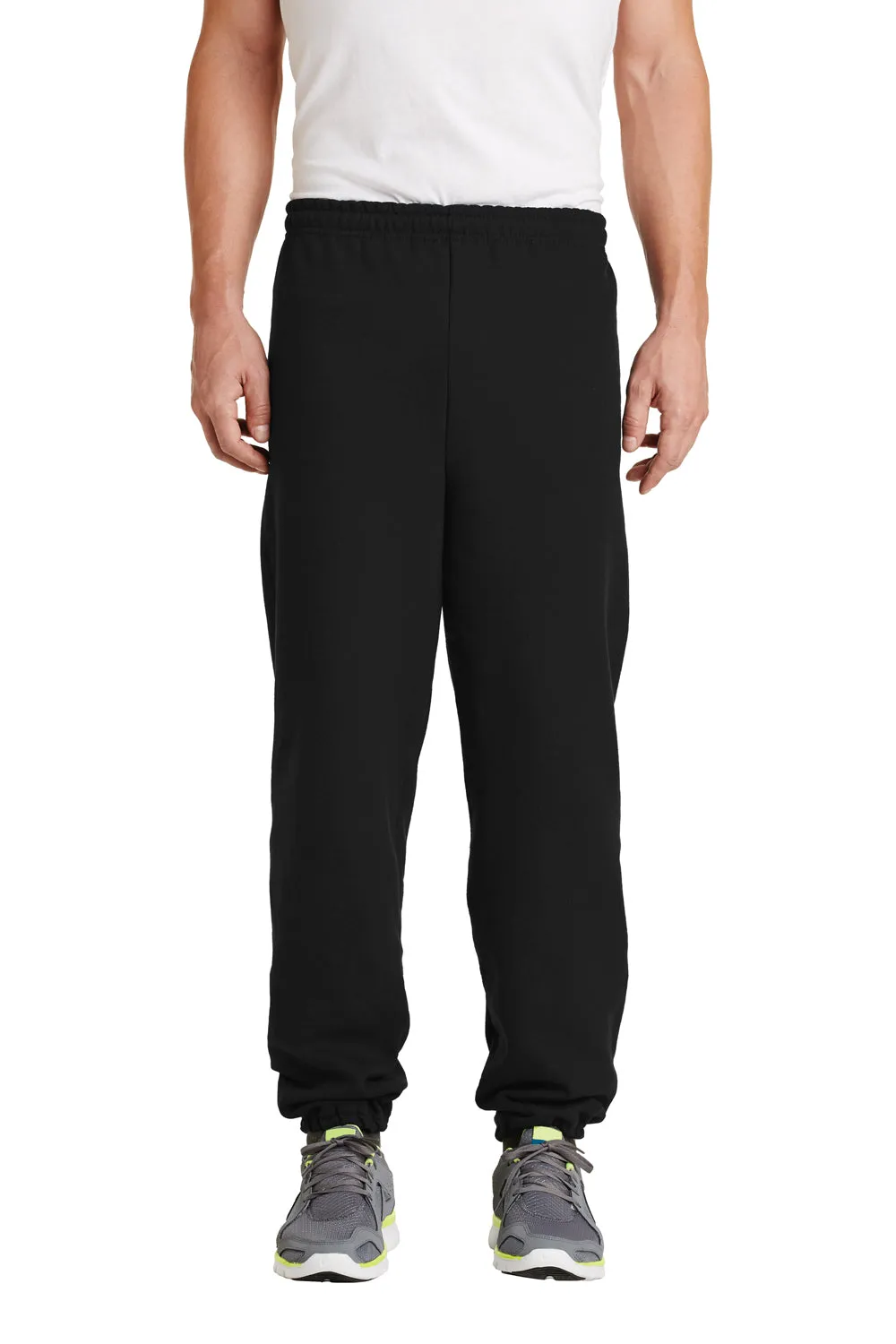 Pantalon de survêtement pour hommes Gildan en mélange lourd - Noir