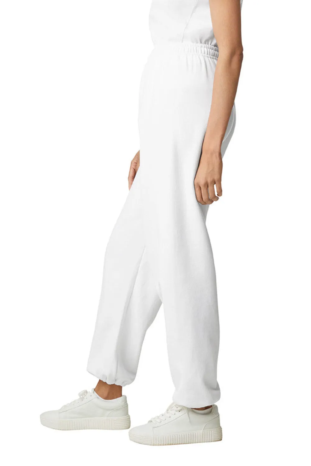 Pantalon de survêtement pour hommes Gildan en mélange lourd - Blanc
