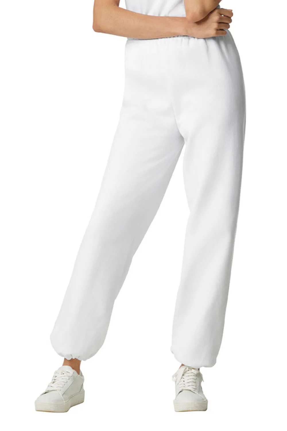 Pantalon de survêtement pour hommes Gildan en mélange lourd - Blanc