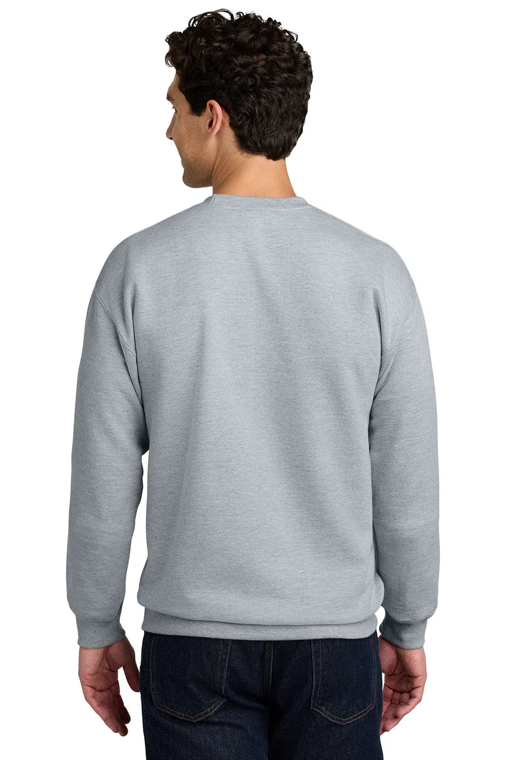 Gildan Sweat-shirt à col rond pour hommes - Gris sport