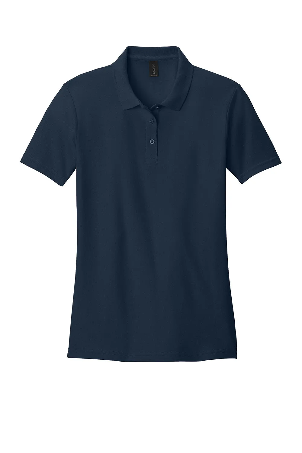 Polo Femme Softstyle Pique à Manches Courtes Gildan - Bleu Marine