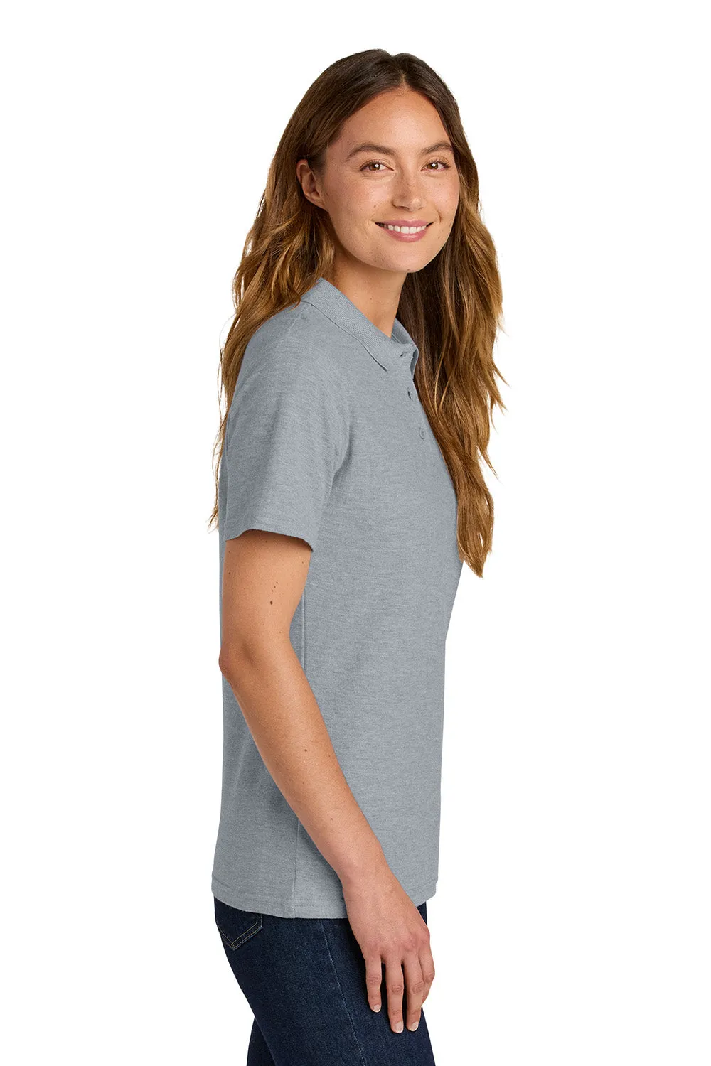 Polo à manches courtes en piqué Softstyle pour femmes Gildan - Gris sport