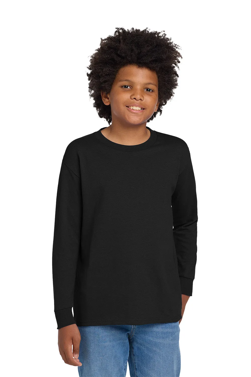 T-shirt à manches longues pour jeunes Gildan - Noir