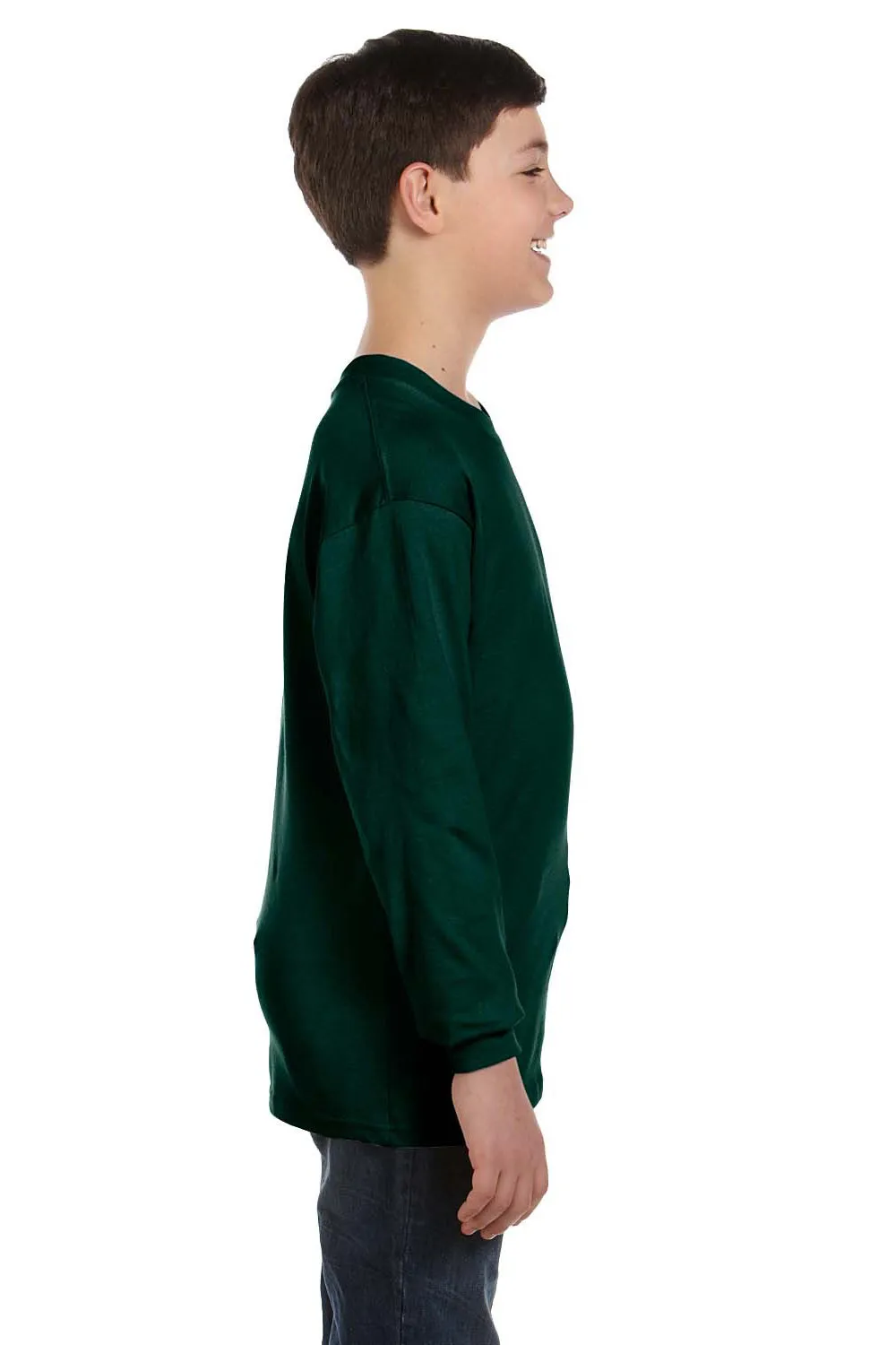 T-shirt à manches longues pour jeunes Gildan - Vert forêt Vêtements abordables Gildan