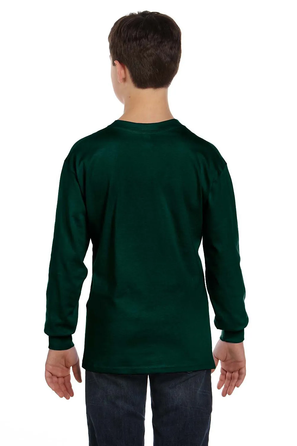 T-shirt à manches longues pour jeunes Gildan - Vert forêt Vêtements abordables Gildan
