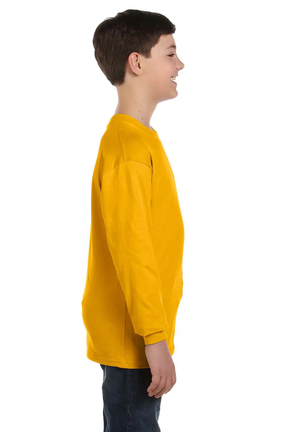 T-shirt à manches longues pour jeunes Gildan - Or Vêtements abordables Gildan