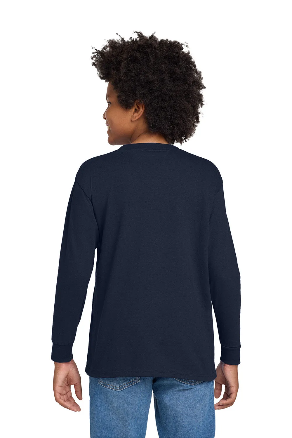 T-shirt à manches longues pour jeunes Gildan - Bleu marine Vêtements abordables Gildan