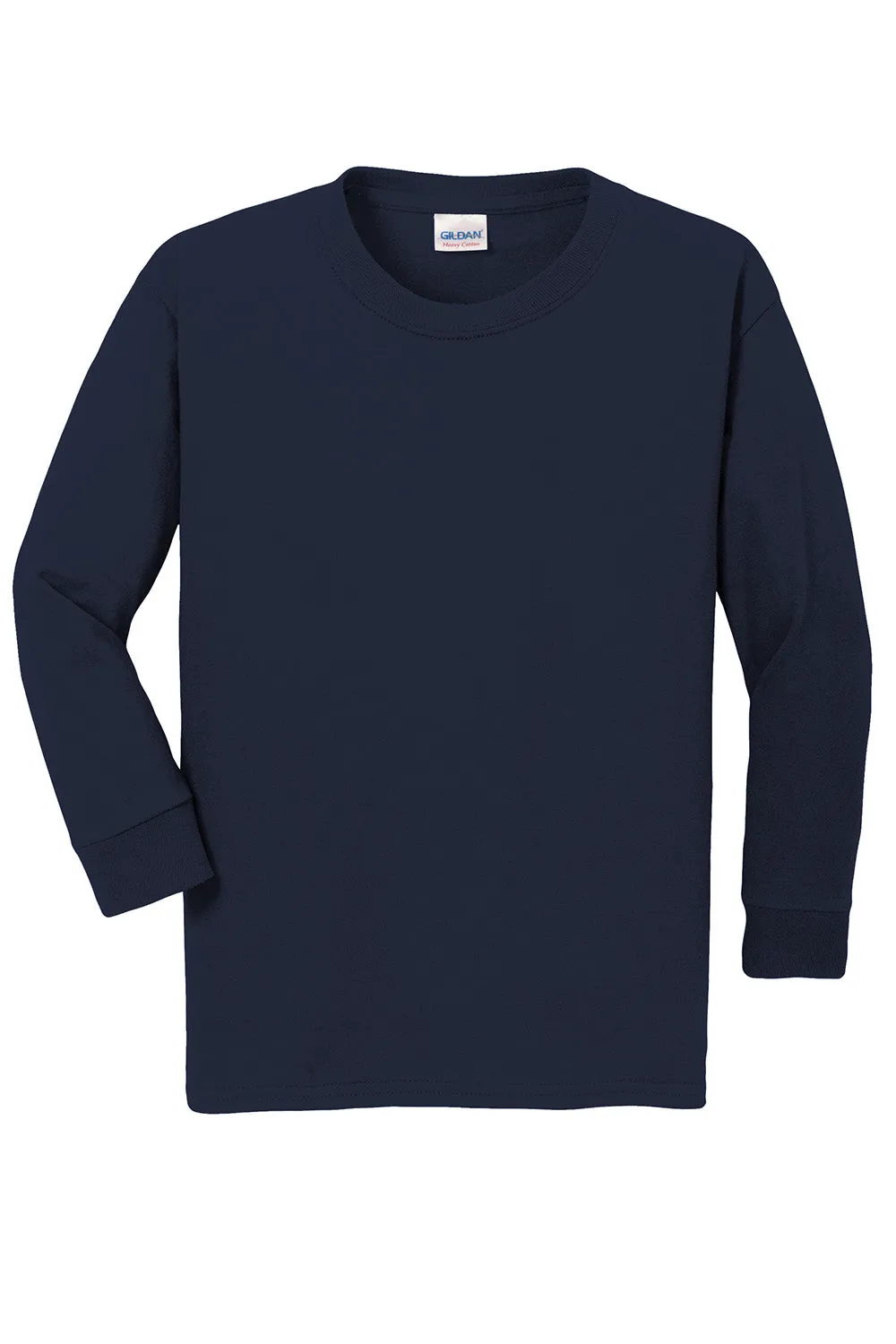 T-shirt à manches longues pour jeunes Gildan - Bleu marine Vêtements abordables Gildan
