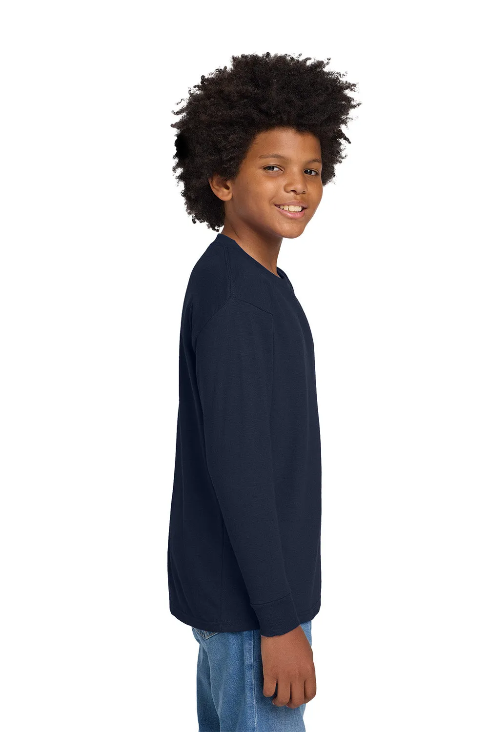 T-shirt à manches longues pour jeunes Gildan - Bleu marine Vêtements abordables Gildan