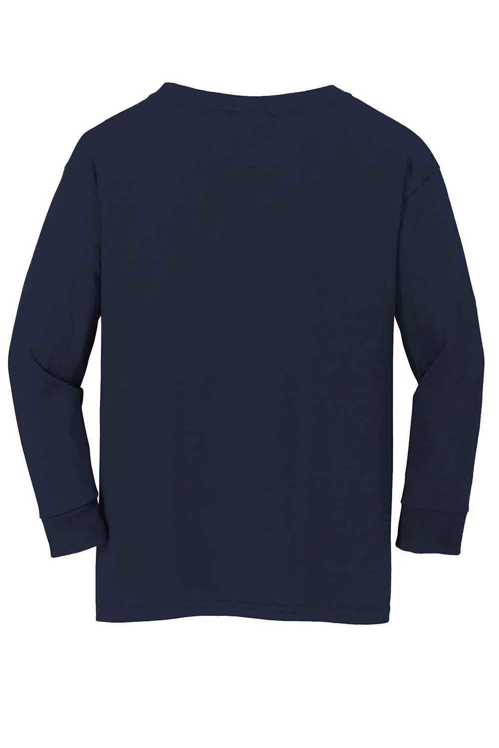 T-shirt à manches longues pour jeunes Gildan - Bleu marine Vêtements abordables Gildan