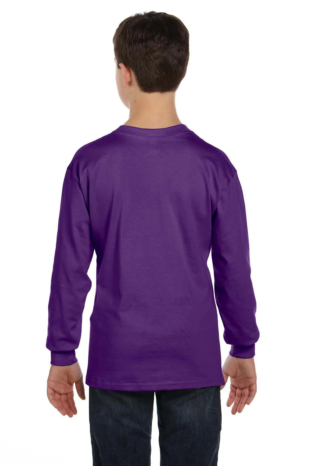 T-shirt à manches longues pour jeunes Gildan - Violet Vêtements abordables Gildan