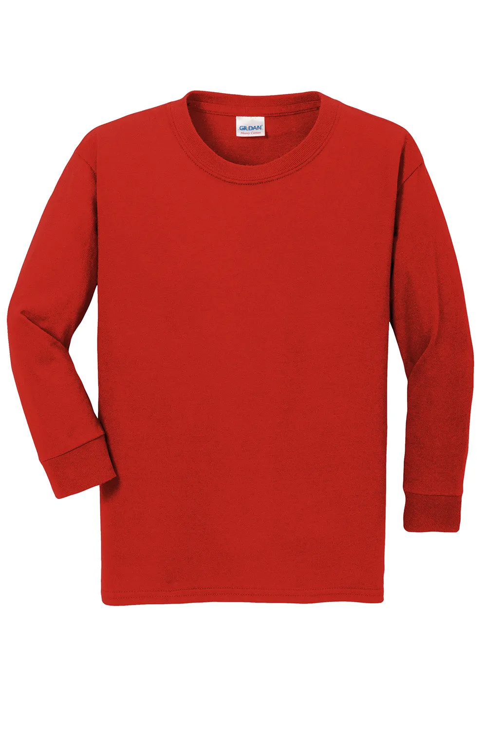 T-shirt à manches longues pour jeunes Gildan - Rouge