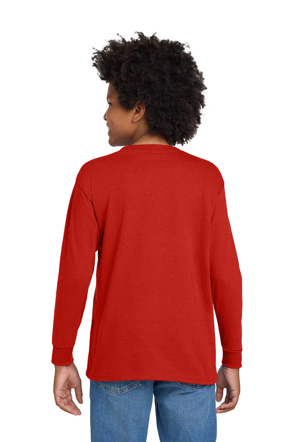 T-shirt à manches longues pour jeunes Gildan - Rouge
