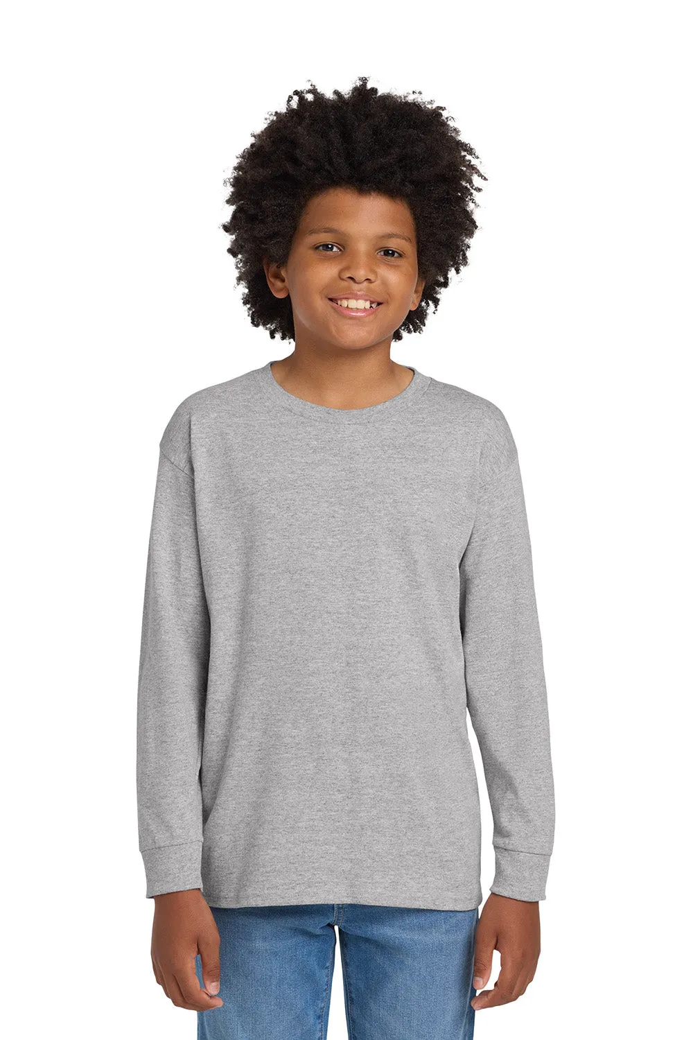T-shirt à manches longues pour jeunes Gildan - Gris sport Vêtements abordables Gildan