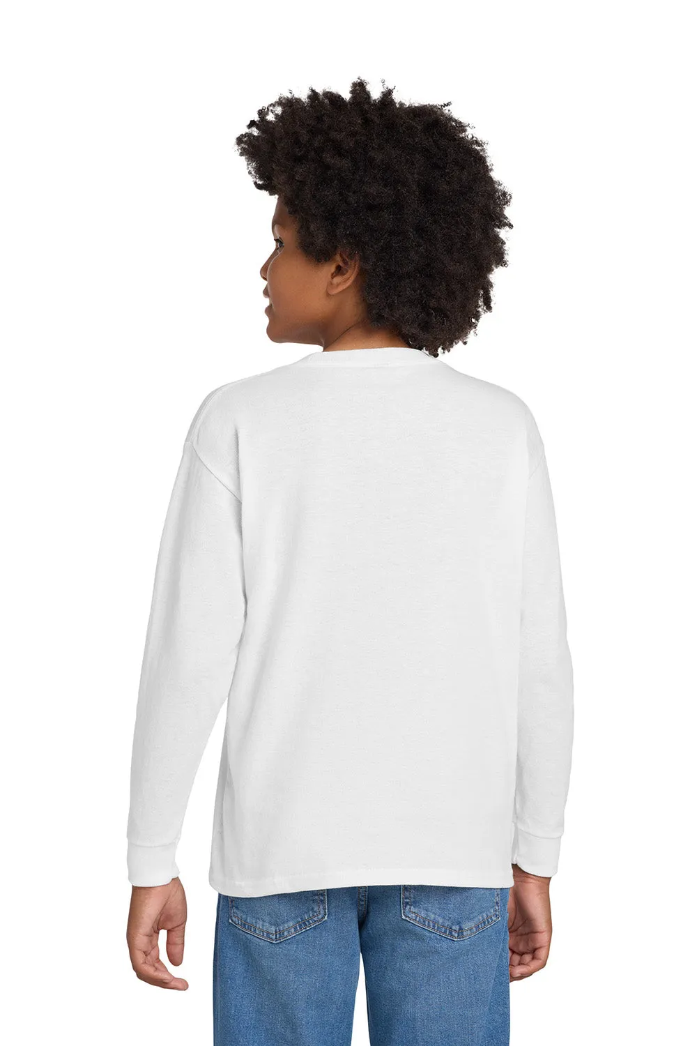 T-shirt à manches longues pour jeunes Gildan - Blanc