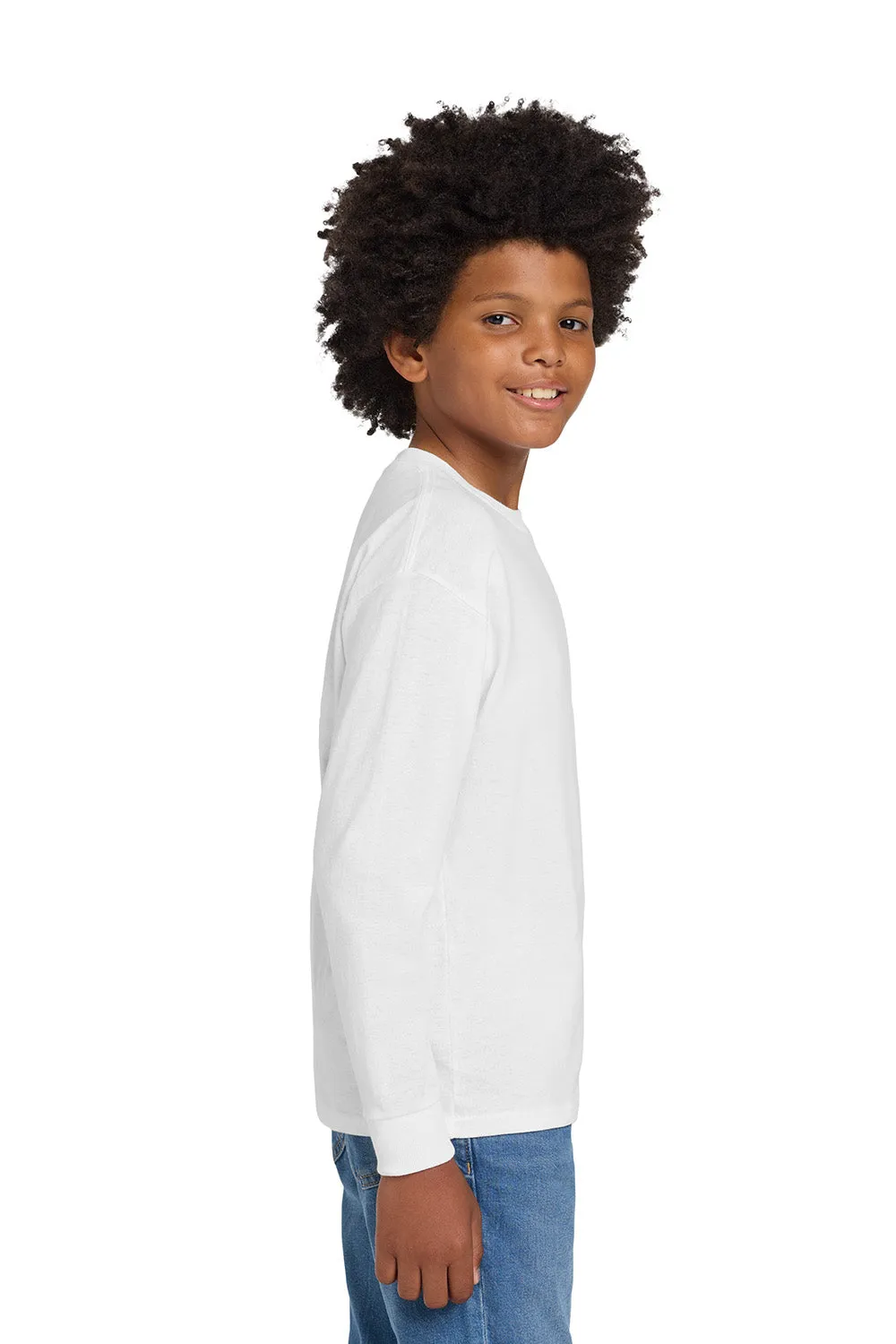 T-shirt à manches longues pour jeunes Gildan - Blanc