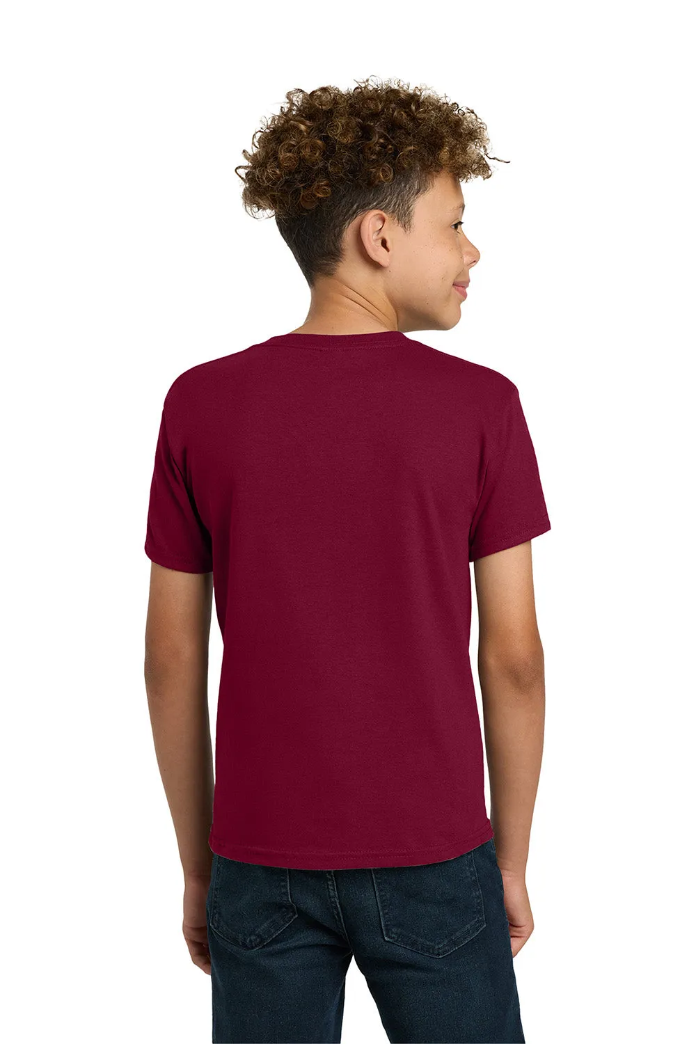 T-shirt à manches courtes pour jeunes Gildan - Rouge grenat