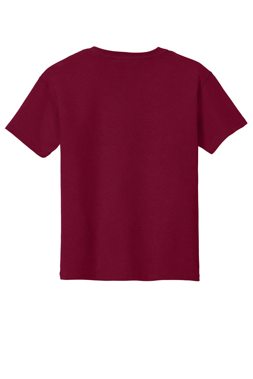 T-shirt à manches courtes pour jeunes Gildan - Rouge grenat