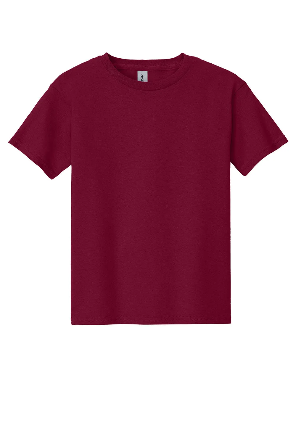 T-shirt à manches courtes pour jeunes Gildan - Rouge grenat