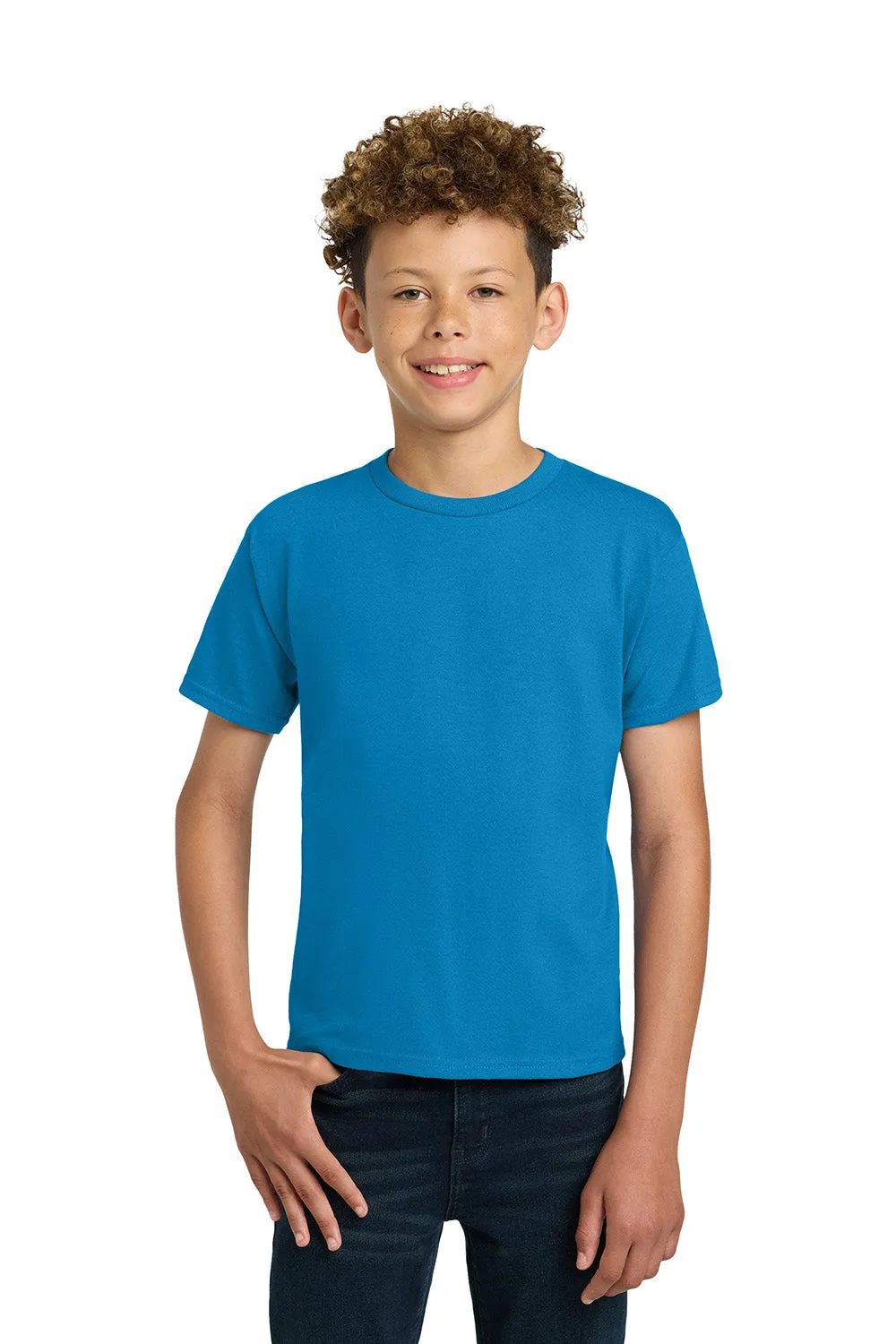 T-shirt à manches ultra-courtes pour jeunes Gildan - Bleu saphir