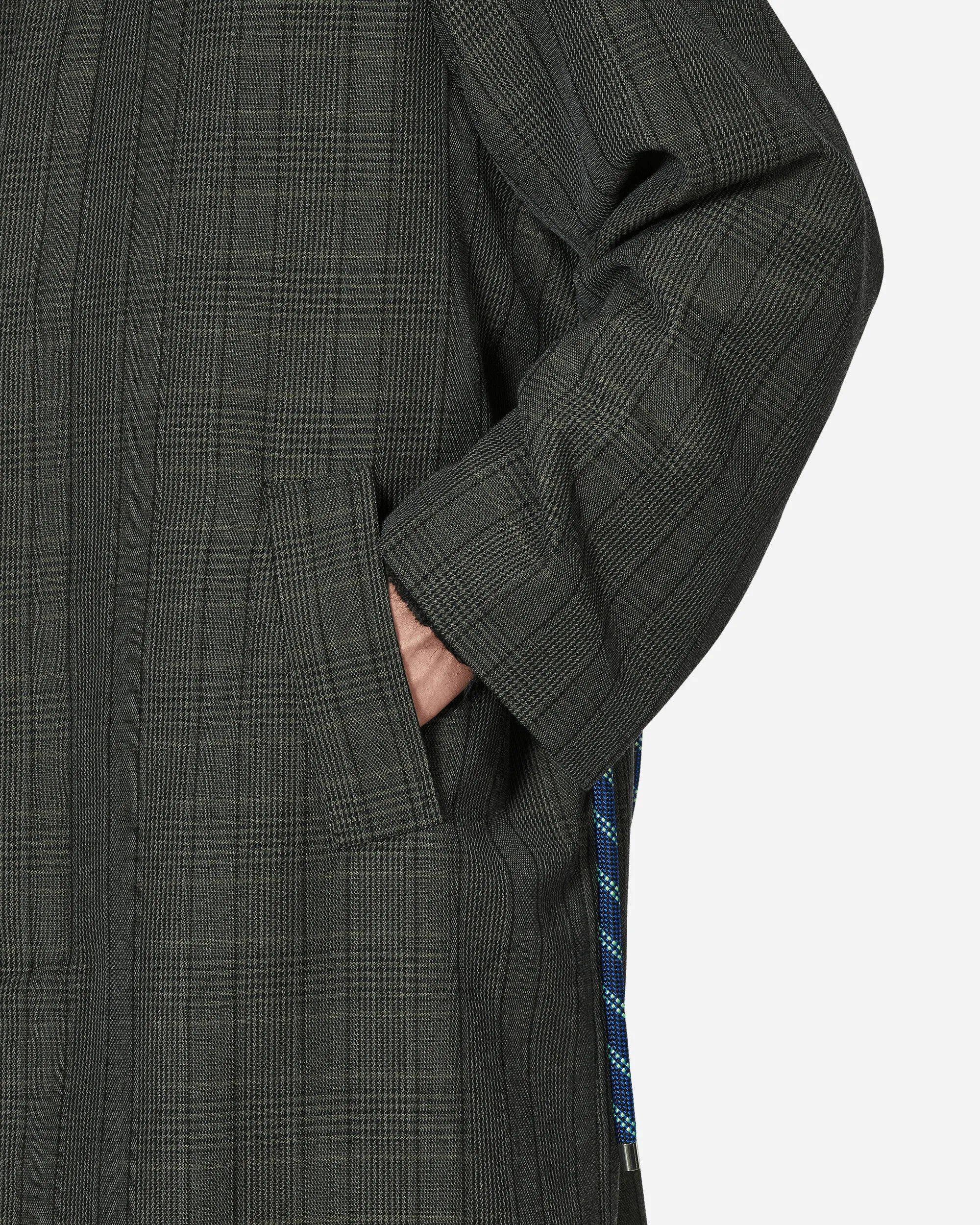 Glen Check Manteau Mac Charbon