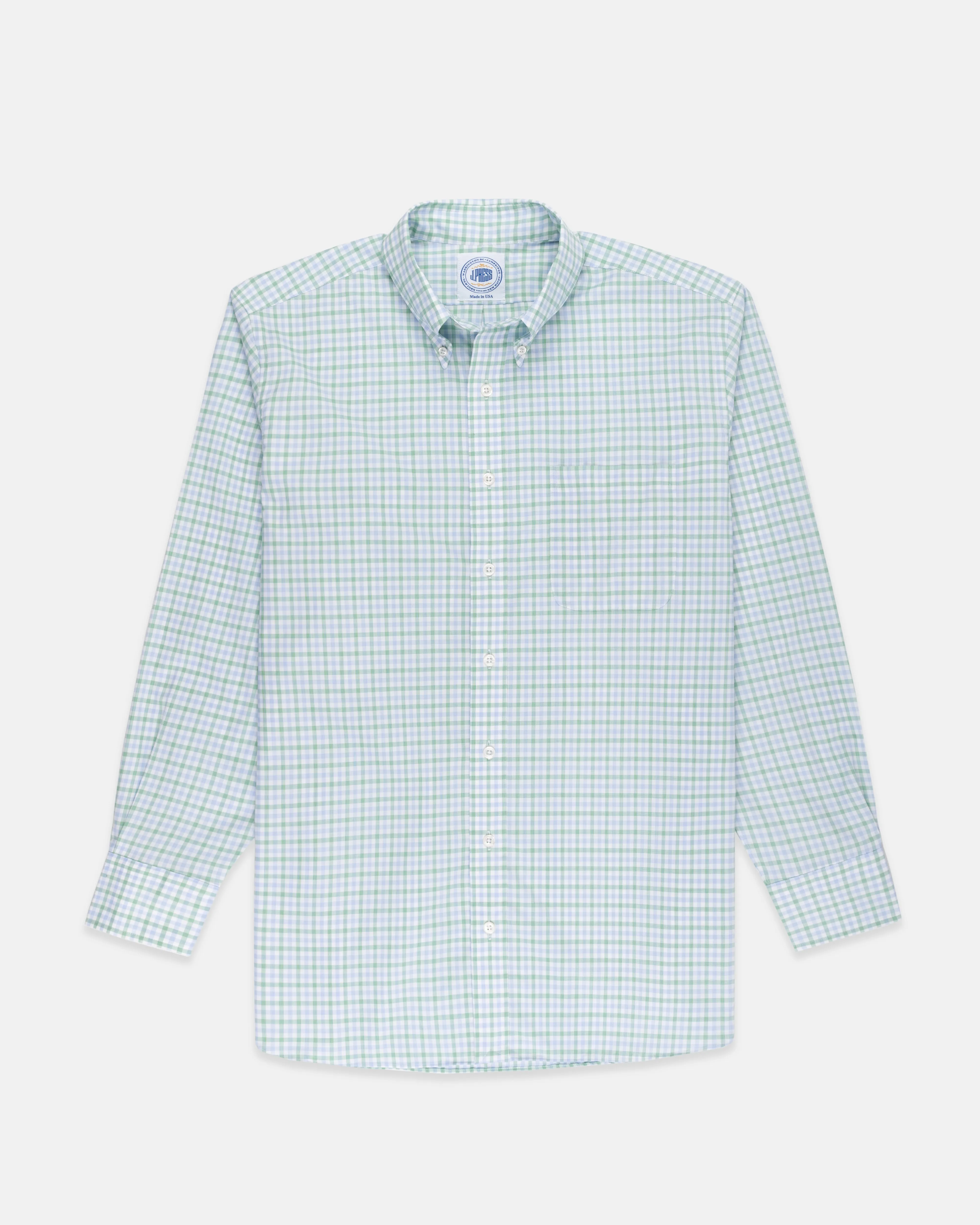 CHEMISE HAUT DE GAMME - VÉRIFICATION BLEU/VERT