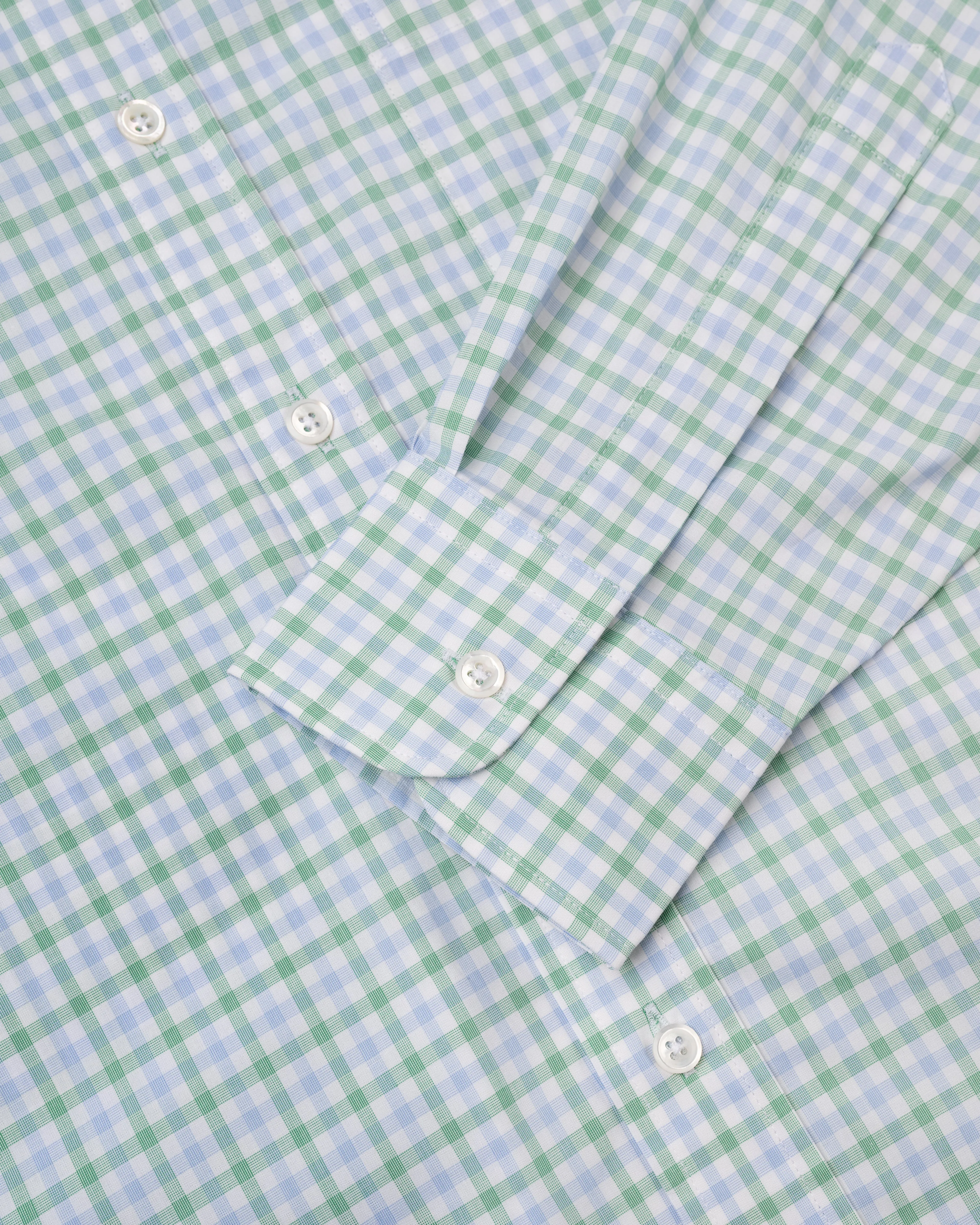 CHEMISE HAUT DE GAMME - VÉRIFICATION BLEU/VERT